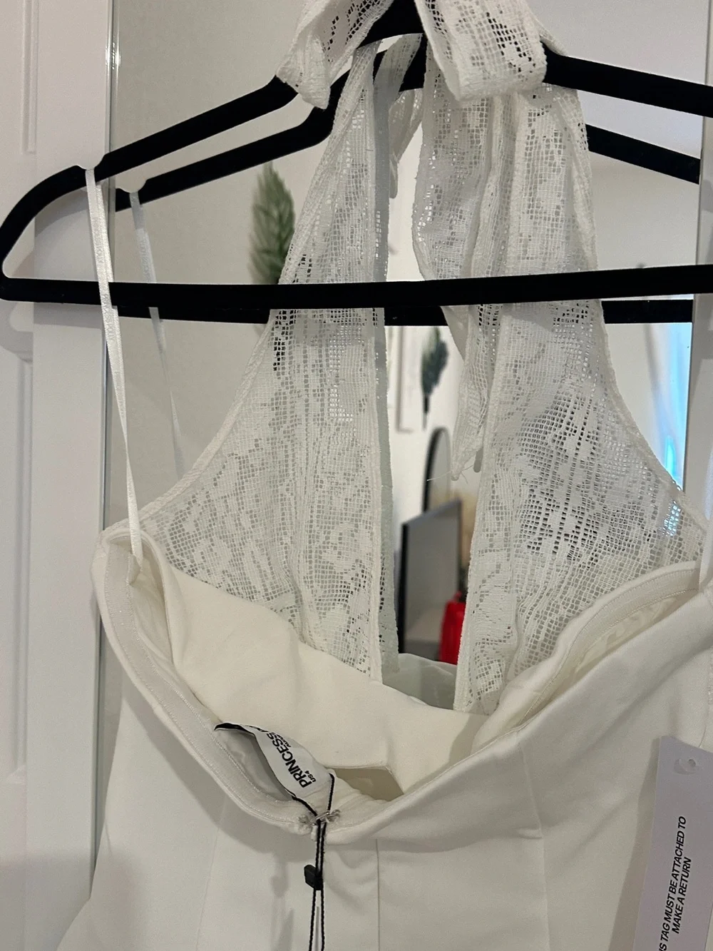 Princess Polly White Lace Halter Mini Dress - Picture 5 of 7